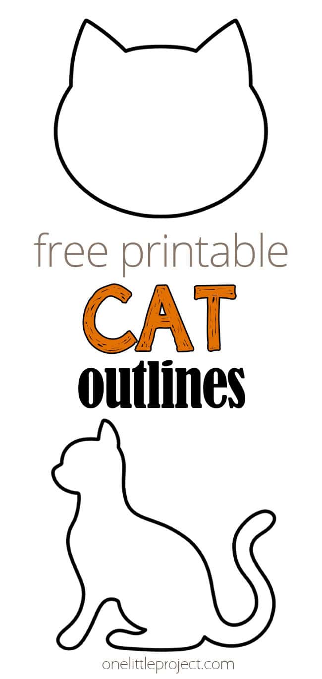 cat outline | free, printable cat template shapes